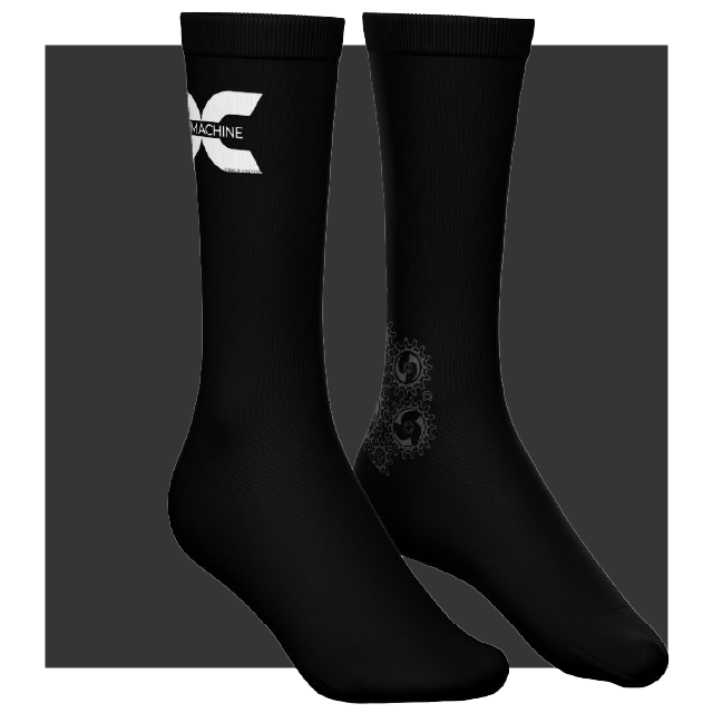 DC Black Cycling Socks - Drikus Coetzee